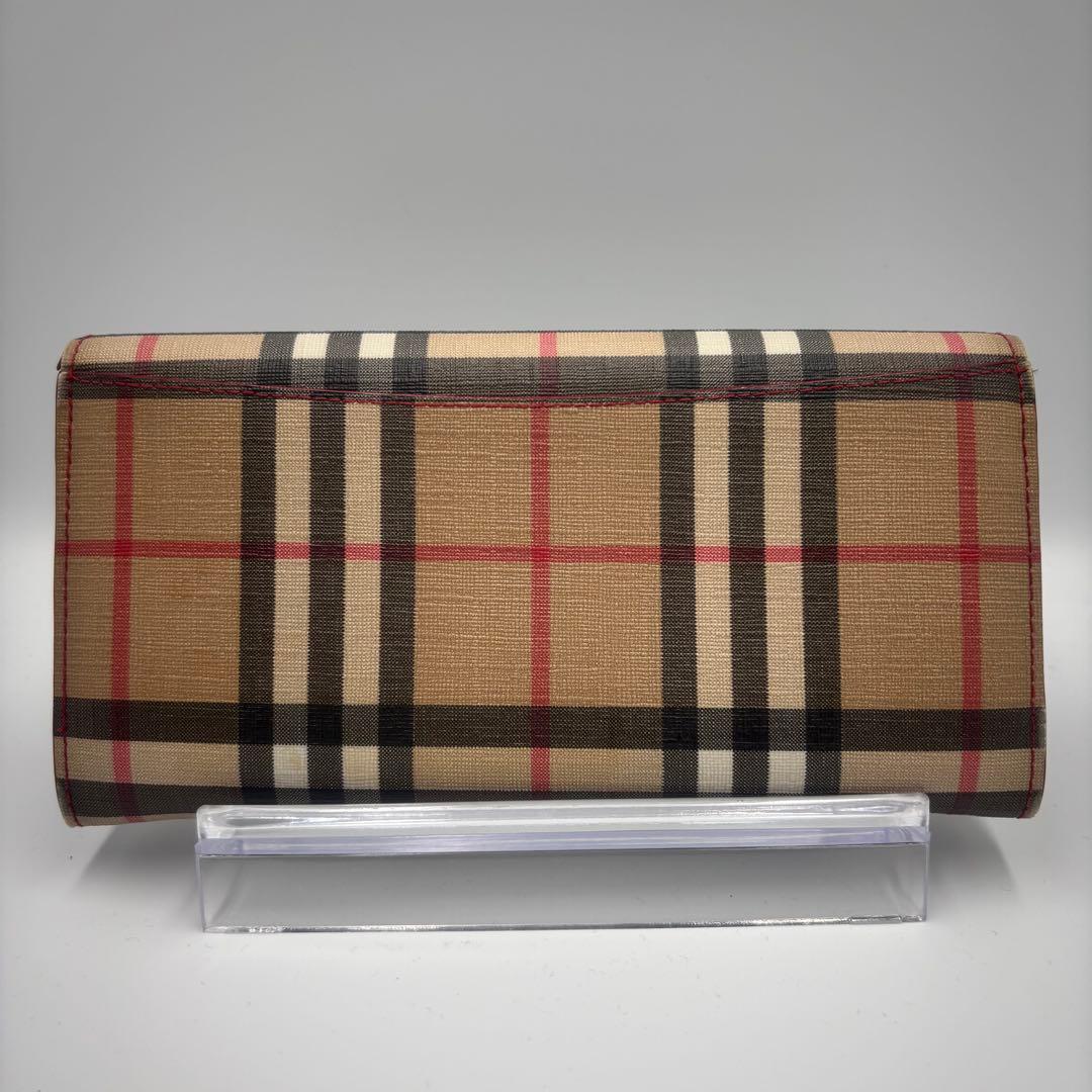 【美品】バーバリー　長財布 ロングウォレット　ノバチェック