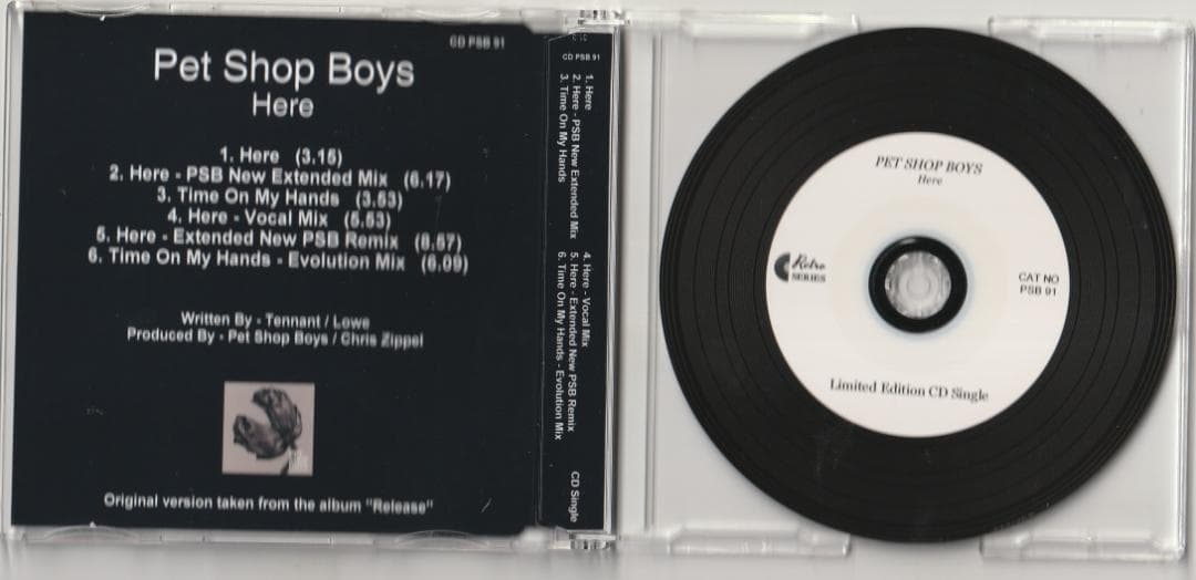 Pet Shop Boys　Here / Time On My Hands　CD