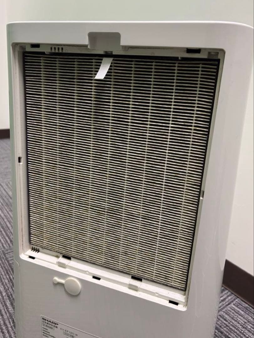 【美品】SHARP 空気清浄除湿機・乾燥機 ホワイト　CV-EF120衣類乾燥