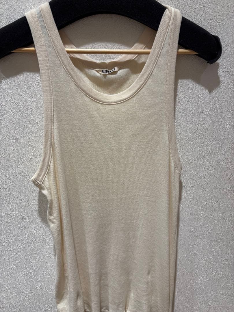 AURALEE Soft Rib Tank Top/リブ タンクトップサイズ5