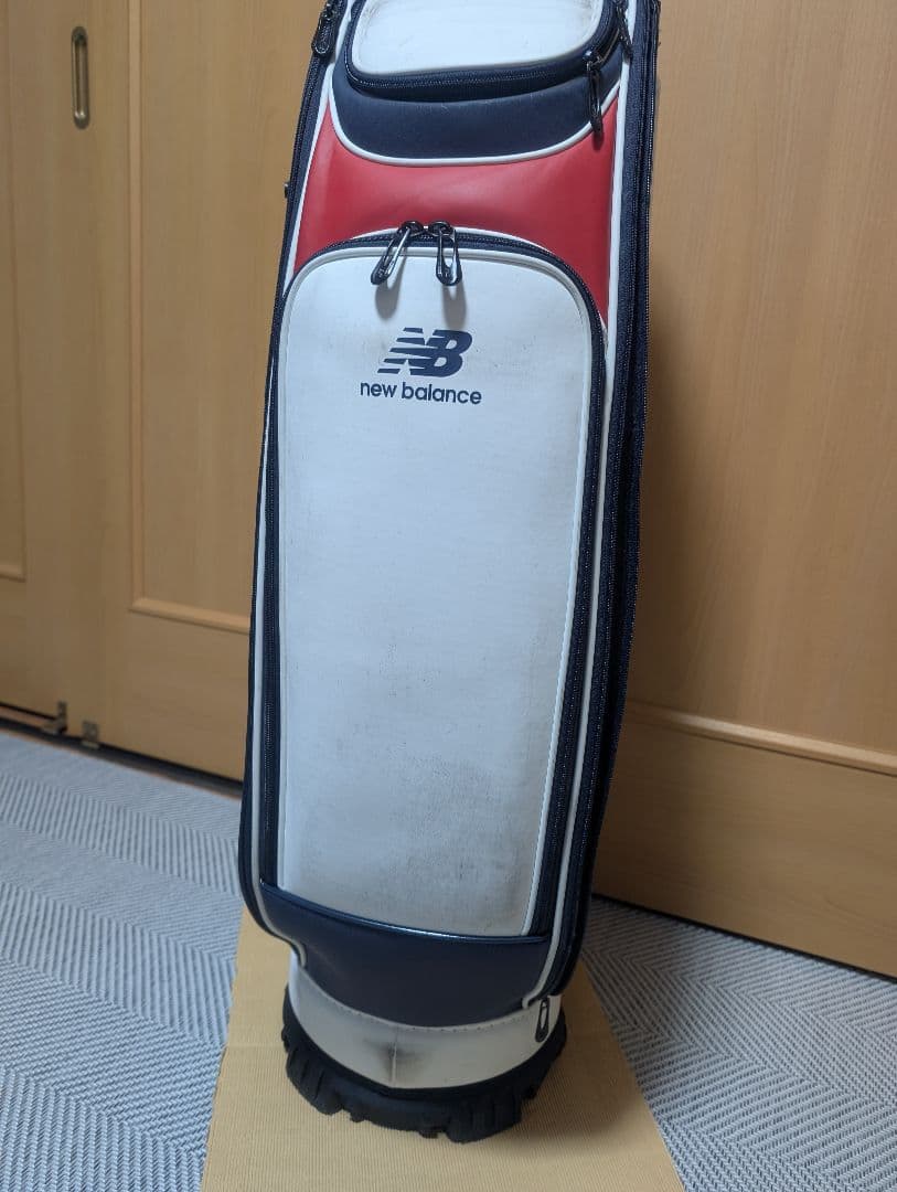 new balance ゴルフバッグ ホワイト/ネイビー