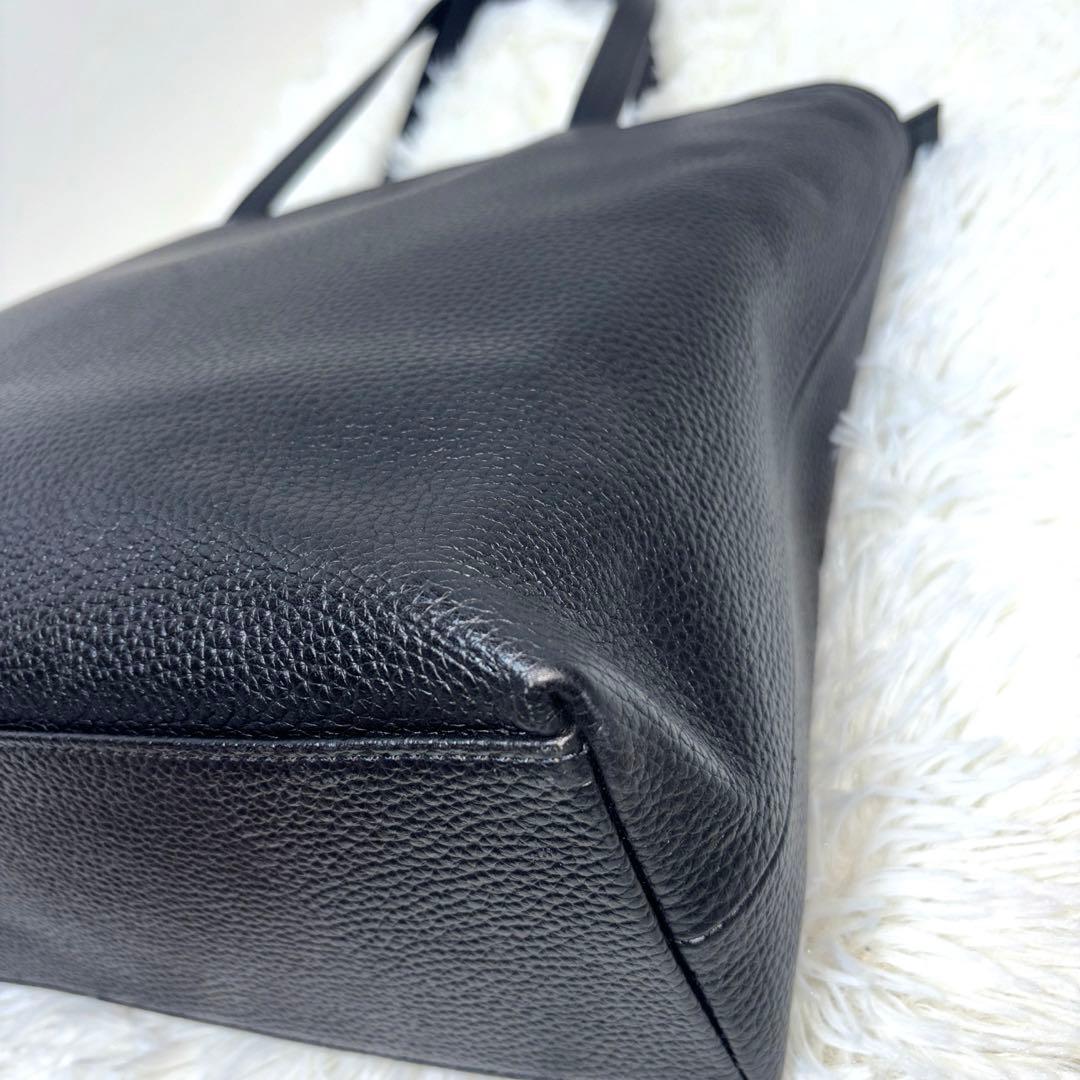 [現行・美品] Hush Tug トートバッグ・ビジネス シボ革 A4 自立