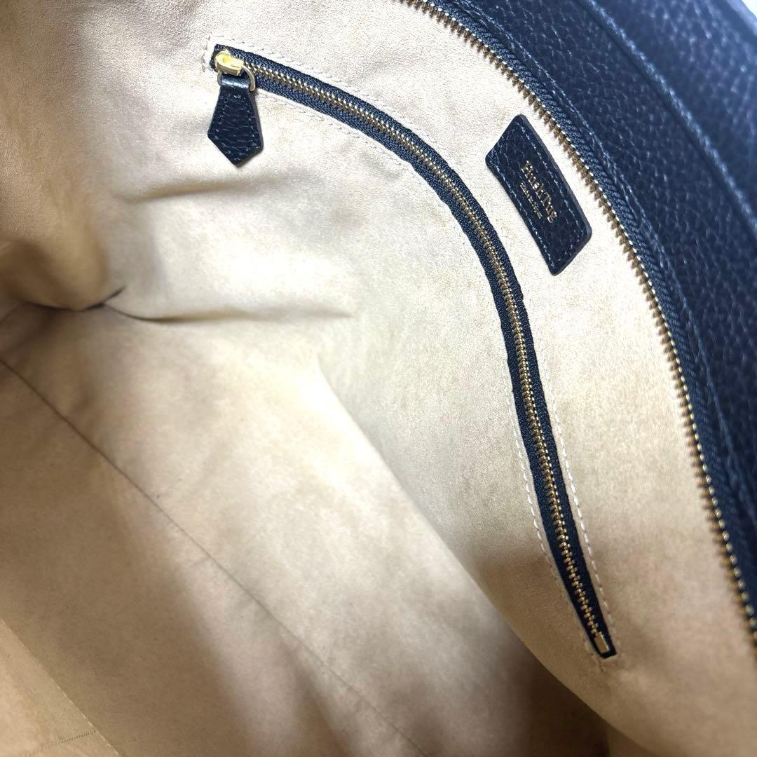 [現行・美品] Hush Tug トートバッグ・ビジネス シボ革 A4 自立