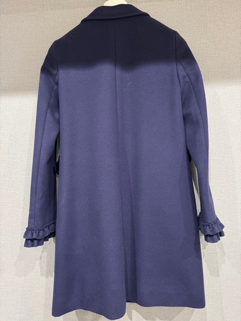 【超美品】GUCCI グッチ　チェスターコート　パールボタン　フリル