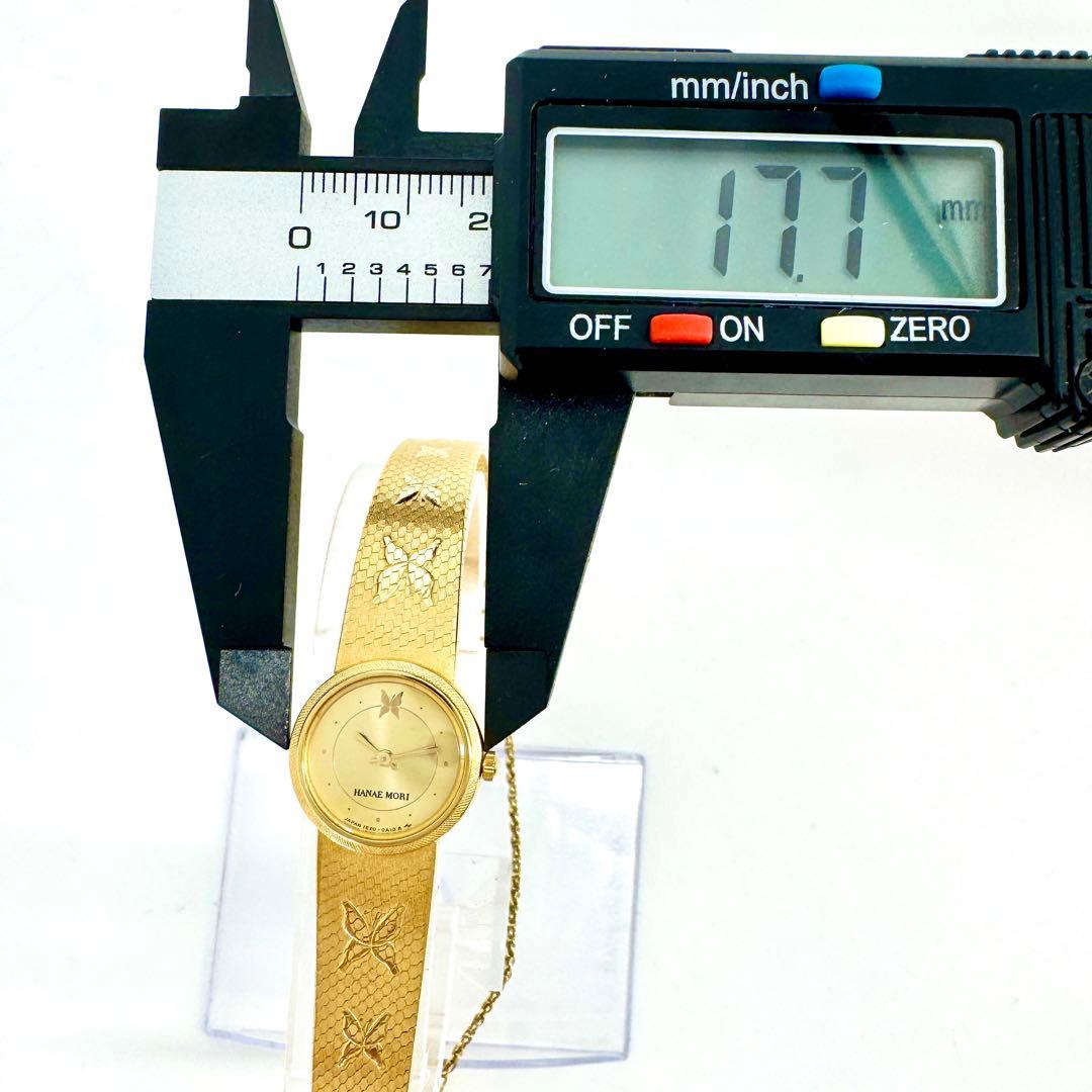 【ほぼ未使用/新品電池】SEIKO HANAEMORI ゴールド 腕時計