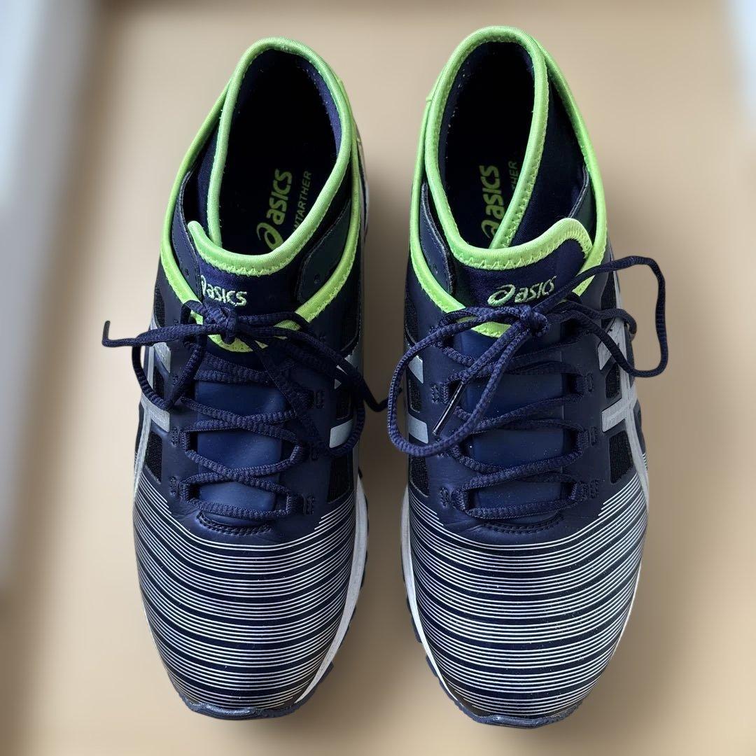 ASICS TARTHE ランニングシューズ ネイビー/ライム