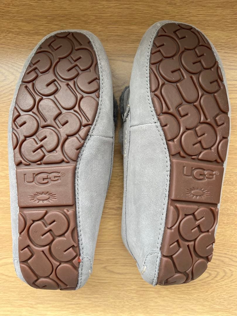 【値下げ】UGG リボン付きグレー 靴