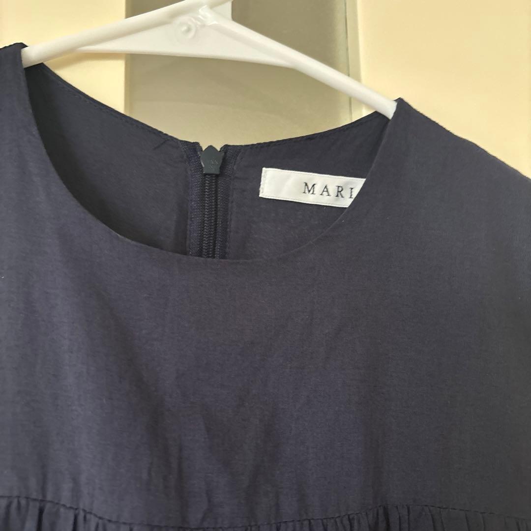 MARIHA マリハ　ティアード　ノースリーブカットソー　紺