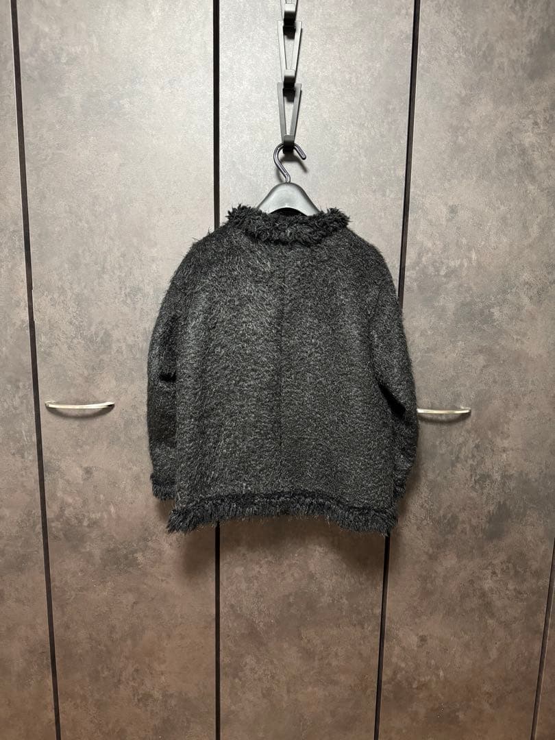 妻私物 UNITED ARROWS シャギーツイードジャケット 黒 サイズ36
