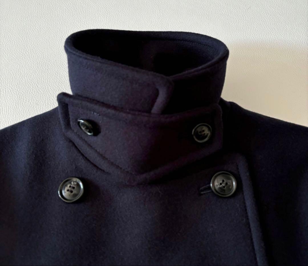 りらこ　極美品　framework ロングPコート　ネイビー