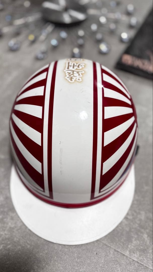 三つボタン　日章旗コルク半【美品】