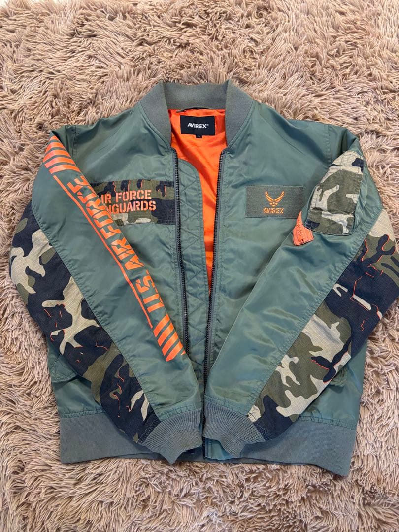 【美品】AVIREX MA-1 フューチャーコマンド リメイク