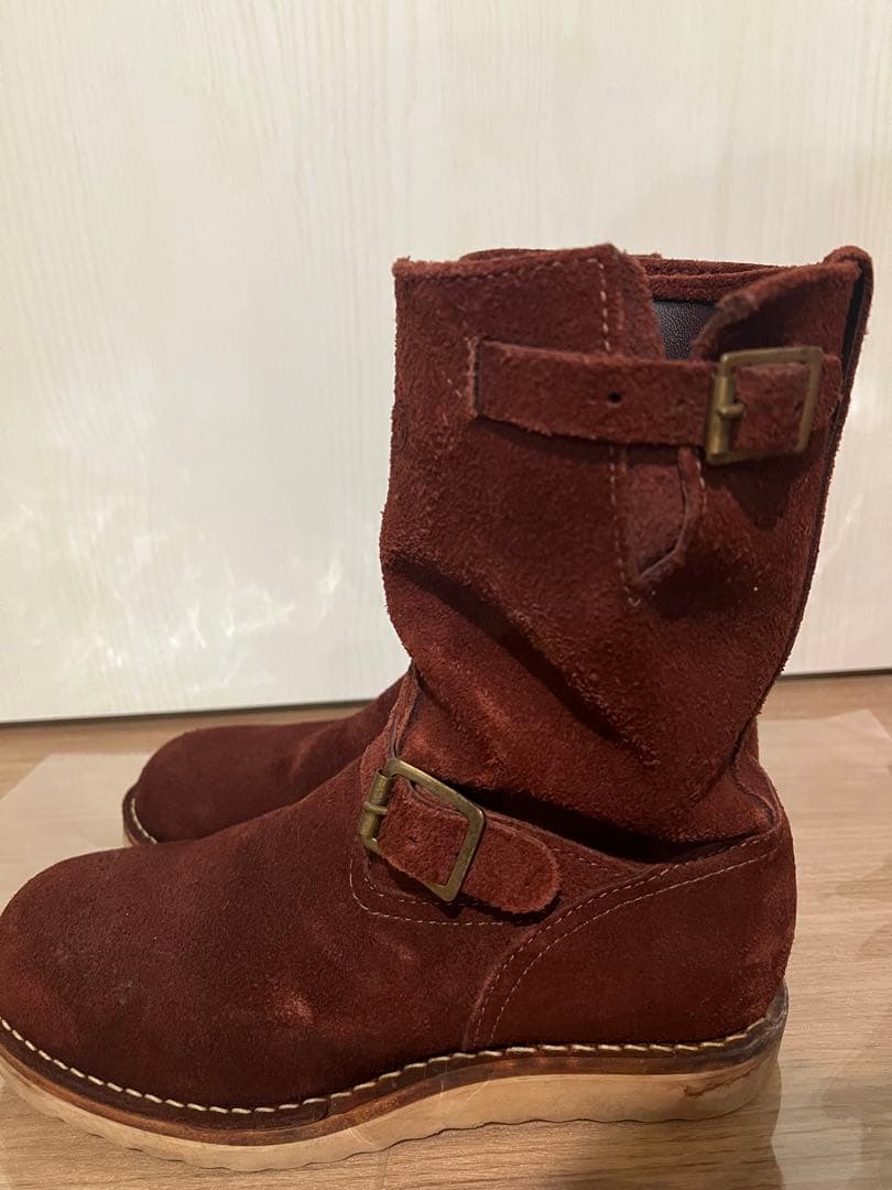 ウエスコ　BOSS バーガンディ　ラフアウト　8E