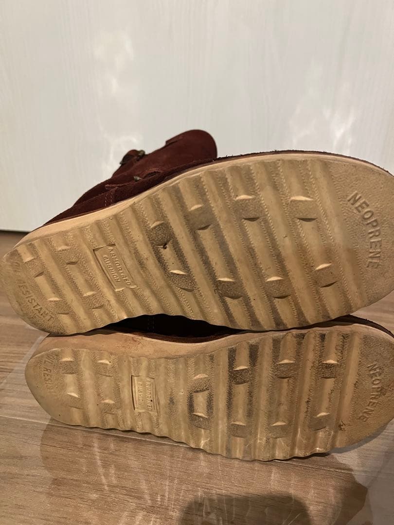 ウエスコ　BOSS バーガンディ　ラフアウト　8E