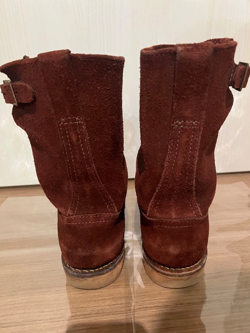 ウエスコ　BOSS バーガンディ　ラフアウト　8E