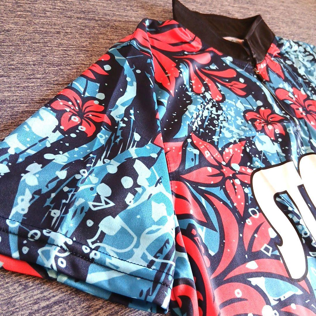 ✨新品✨ボウリングウェア　STORM　日本サイズL　ブルー　海の華