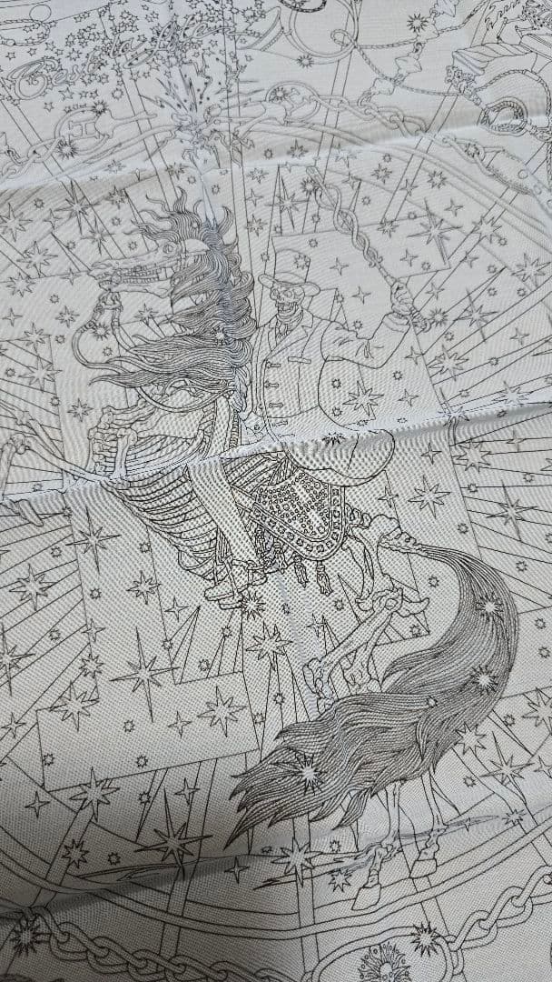 HERMES スカルホース ハンカチ エルメス