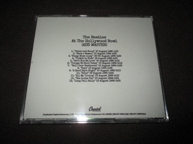 洋楽 BEATLES hollywood bowl (VERY RARE!!)
