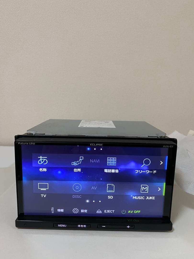 動作OK！AVN-R7 イクリプス　地図2016 年カーナビ