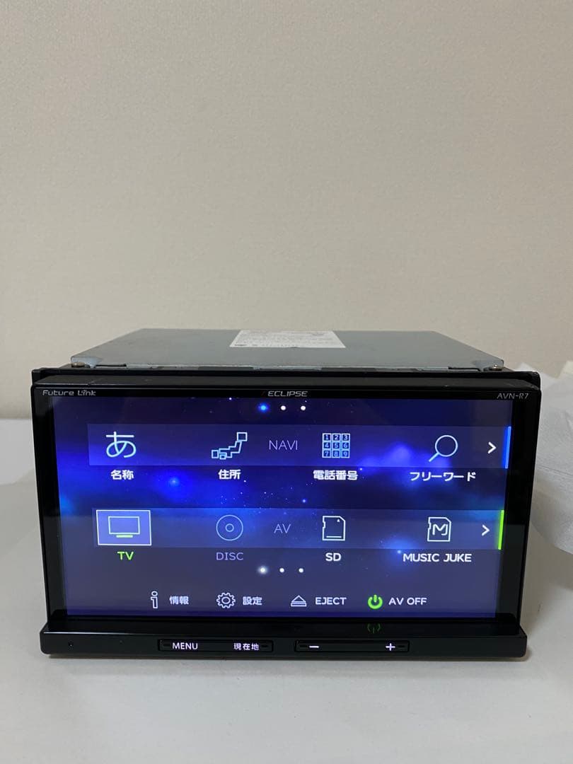 動作OK！AVN-R7 イクリプス　地図2016 年カーナビ