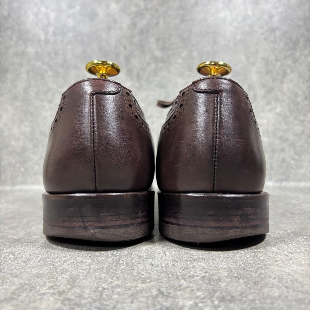 【美品】SHETLAND FOX セミグローブ メダリオン 25cm レザー