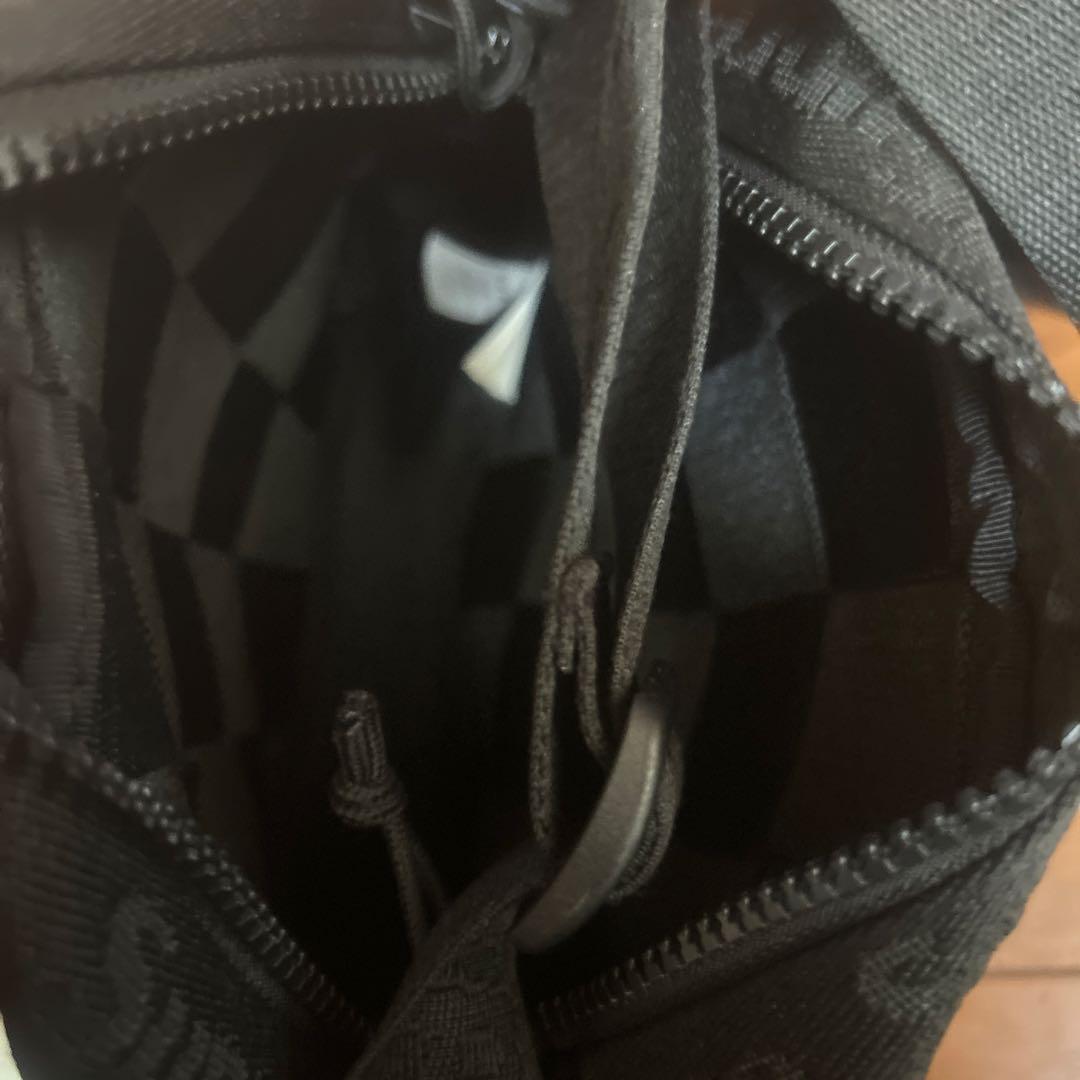 Supreme ブラック チェック柄 ショルダーバッグ