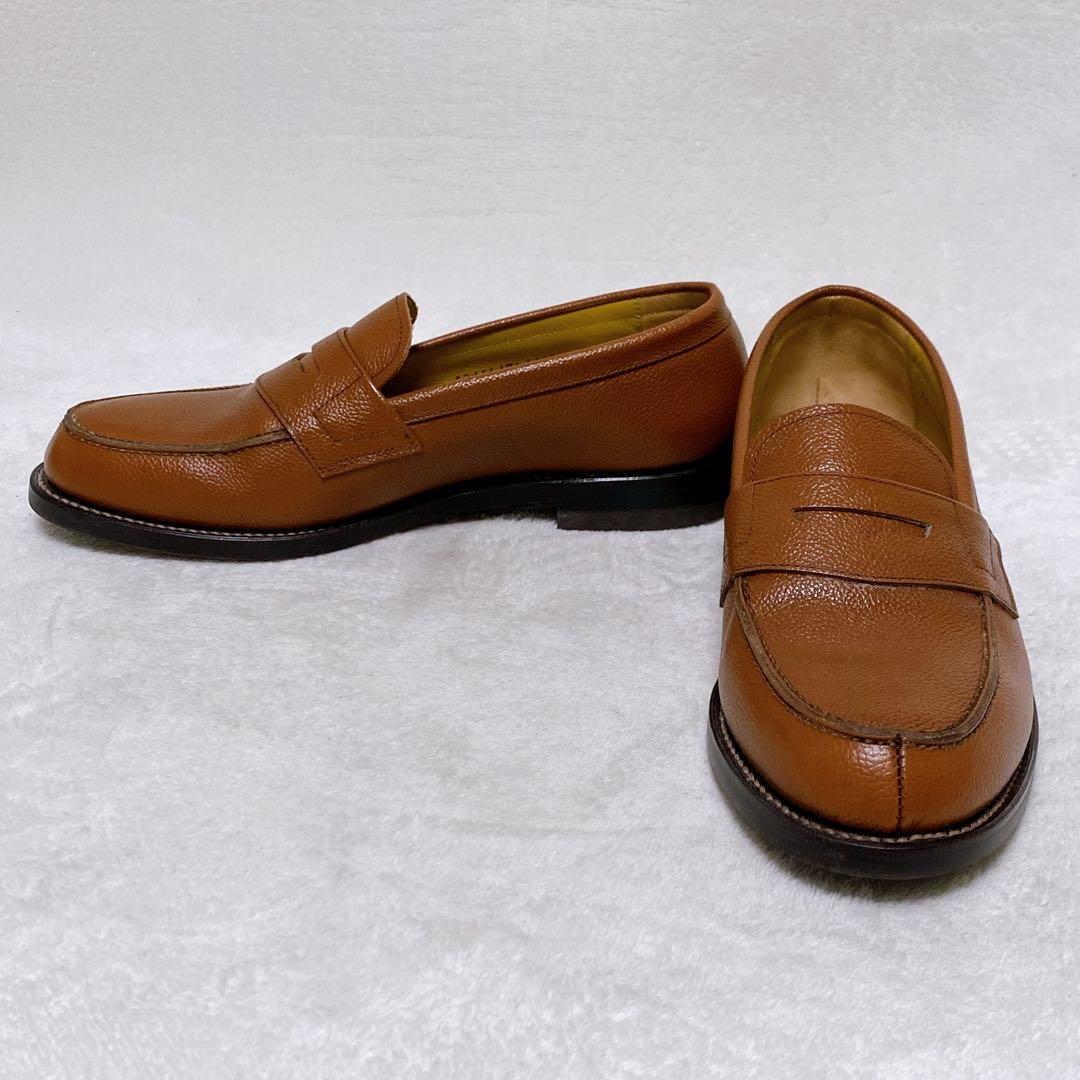美品　REGAL　ローファー　ブラウン　27cm　シボ革　JJ16　レザー