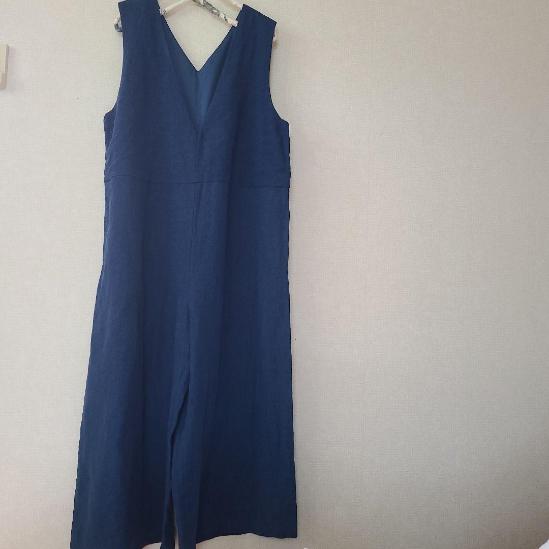 専用です　中川政七商店　厚手麻サロペット　藍青