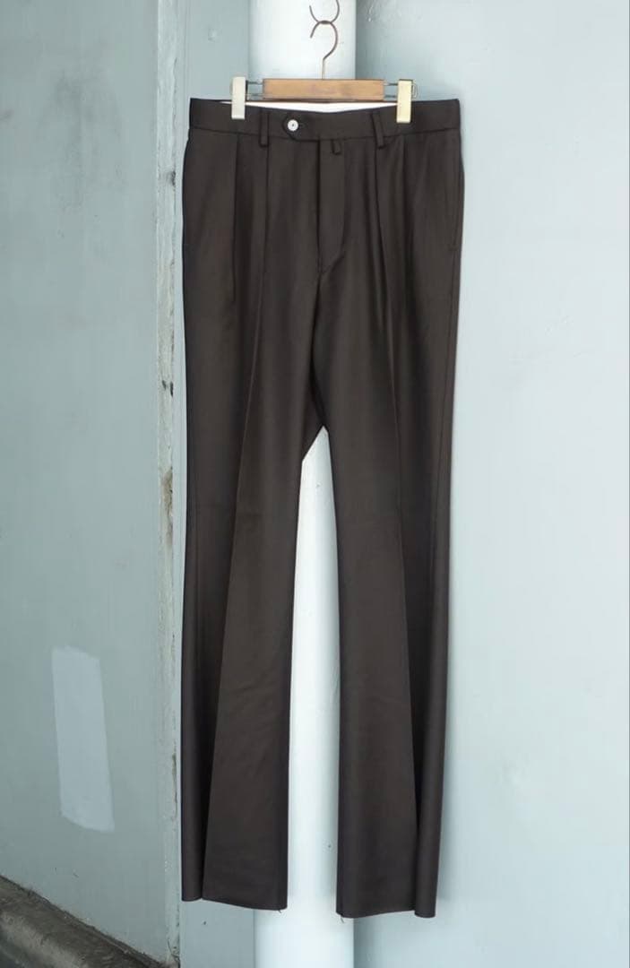 パンツ 25aw NEAT / WOOL TRICOTINE FLARE 46