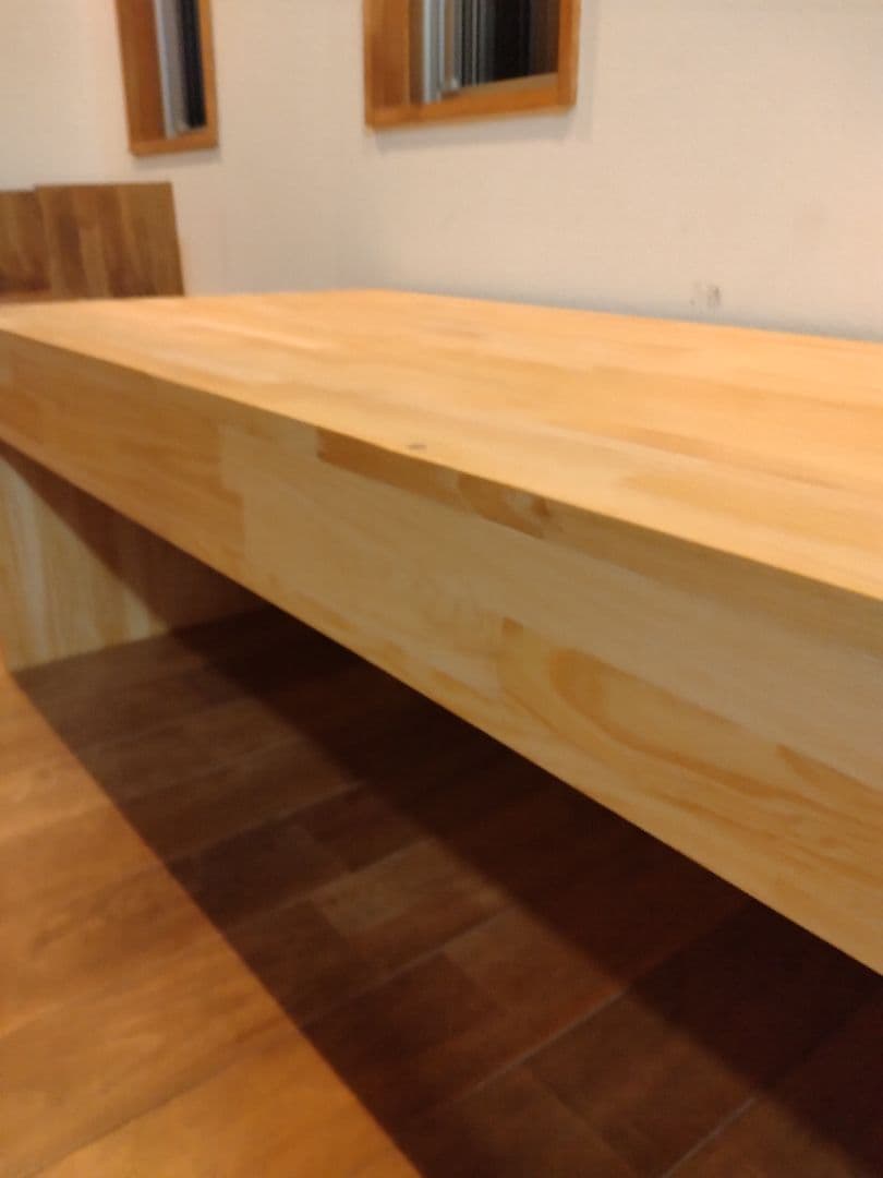 木製　ハンドメイド　オーダー　コの字　テーブル　キヌカ　シェルフ　ラック　水槽台