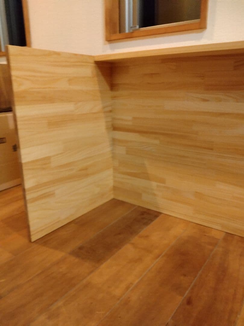 木製　ハンドメイド　オーダー　コの字　テーブル　キヌカ　シェルフ　ラック　水槽台