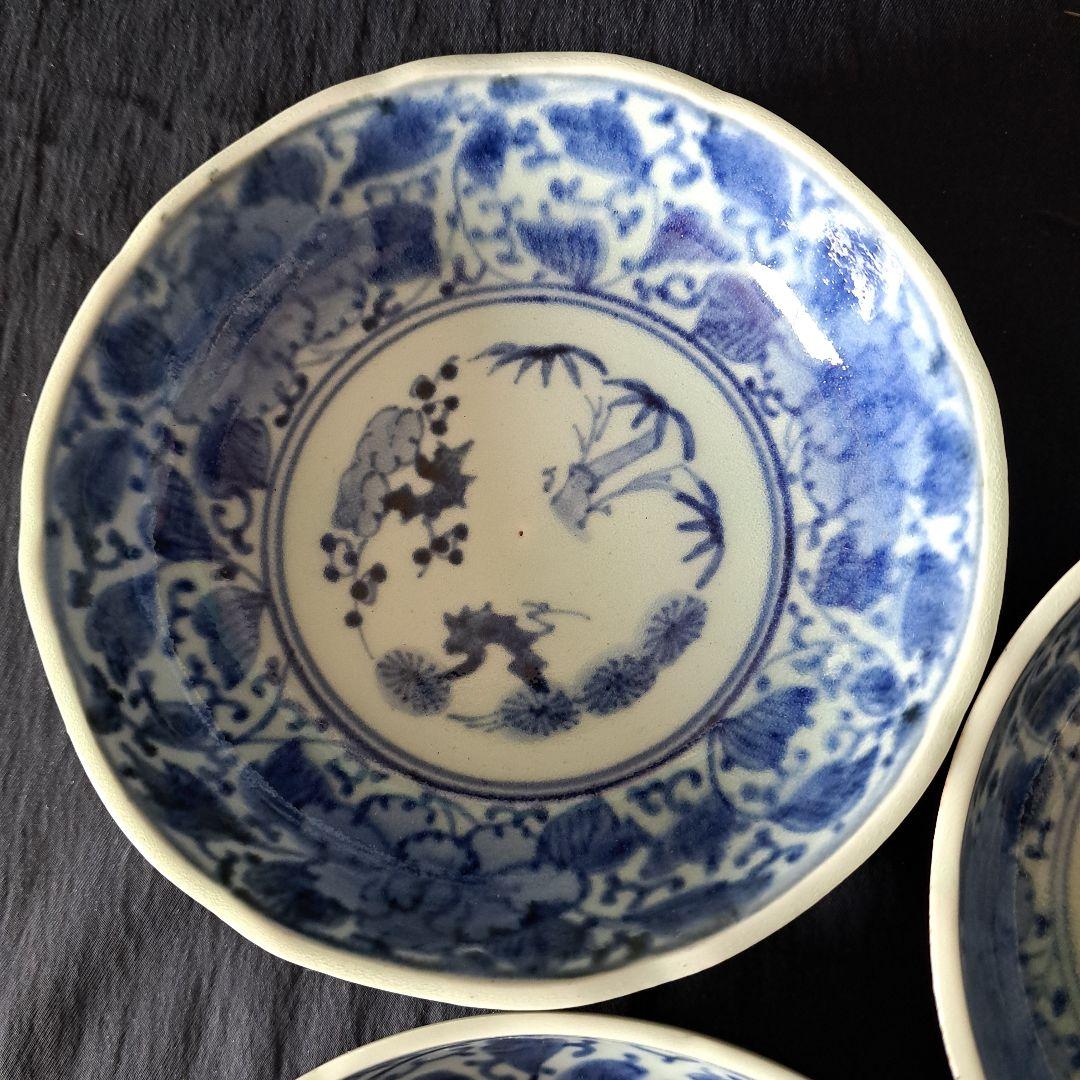 「ご成約者」です。 「手頃な染付古伊万里皿」 3客セット 骨董アン
