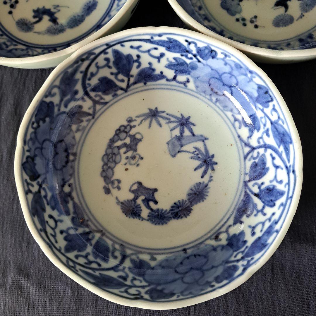 「ご成約者」です。 「手頃な染付古伊万里皿」 3客セット 骨董アン