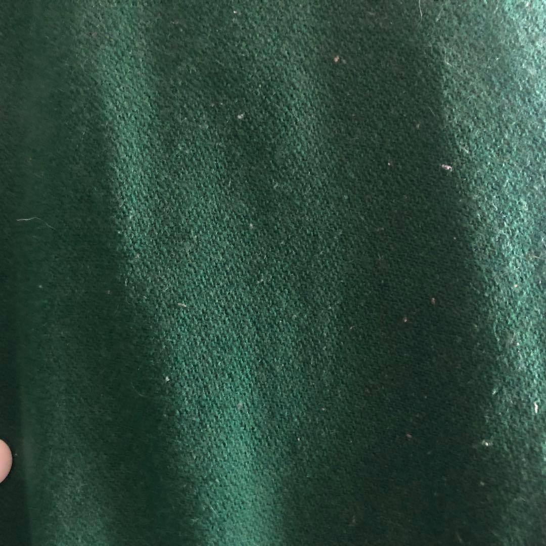 【USA製】00s LRG刺繍ビッグロゴ袖レザー肉厚スタジャンB系HIPHOP