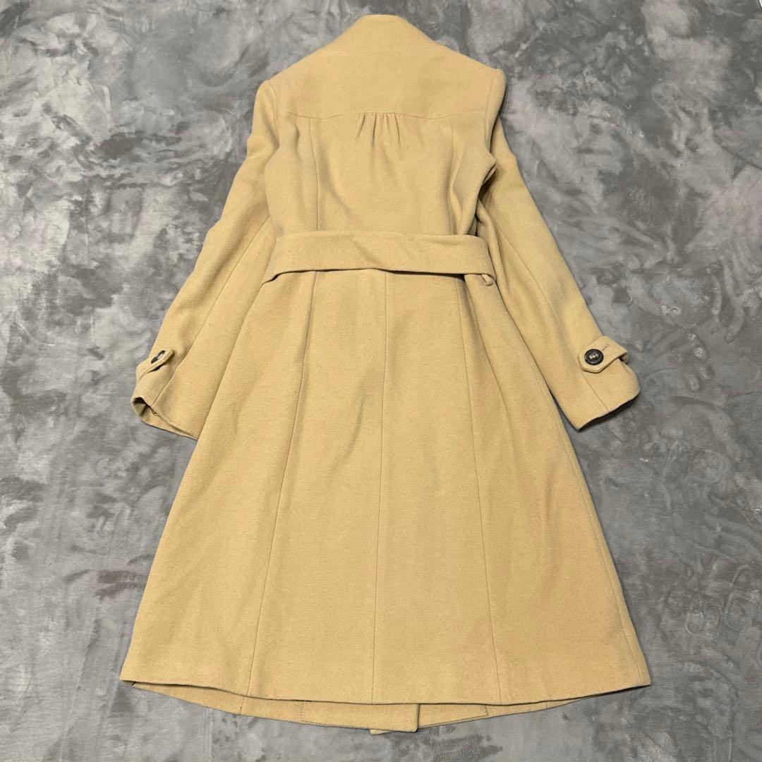 Burberry blue label コート ノバチェック ベルト ベージュ