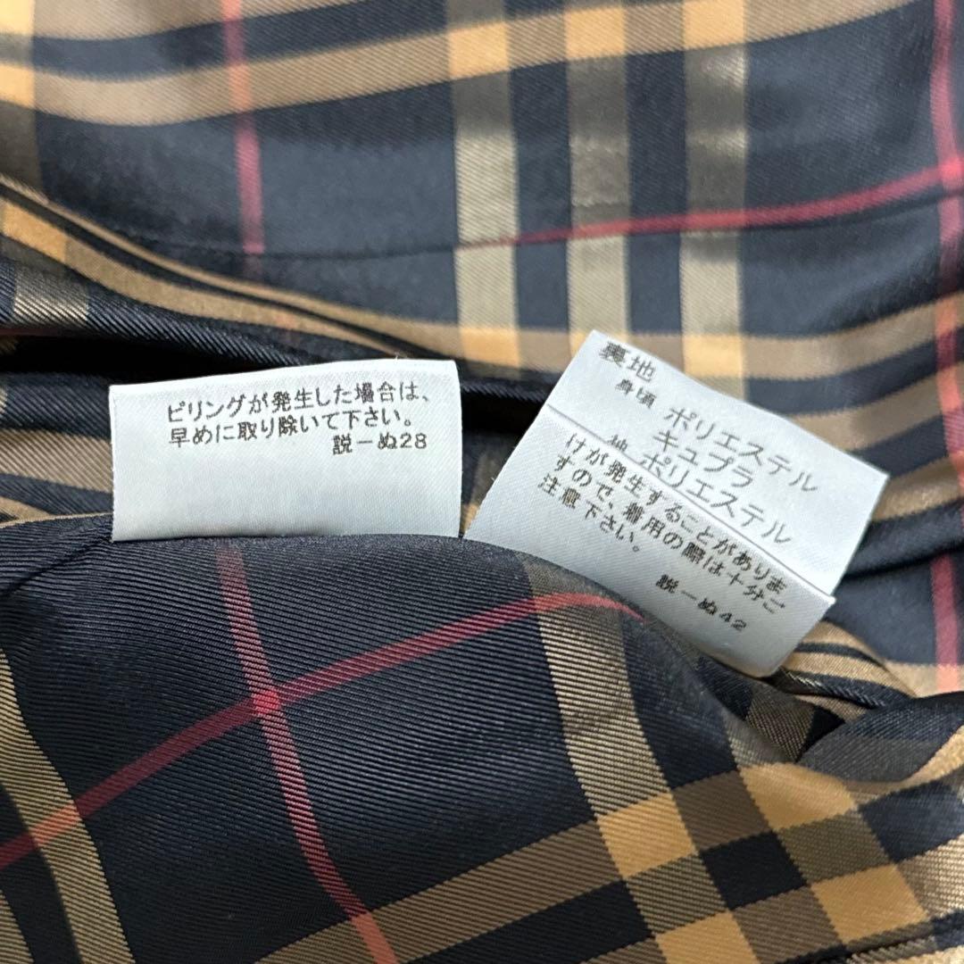 Burberry blue label コート ノバチェック ベルト ベージュ
