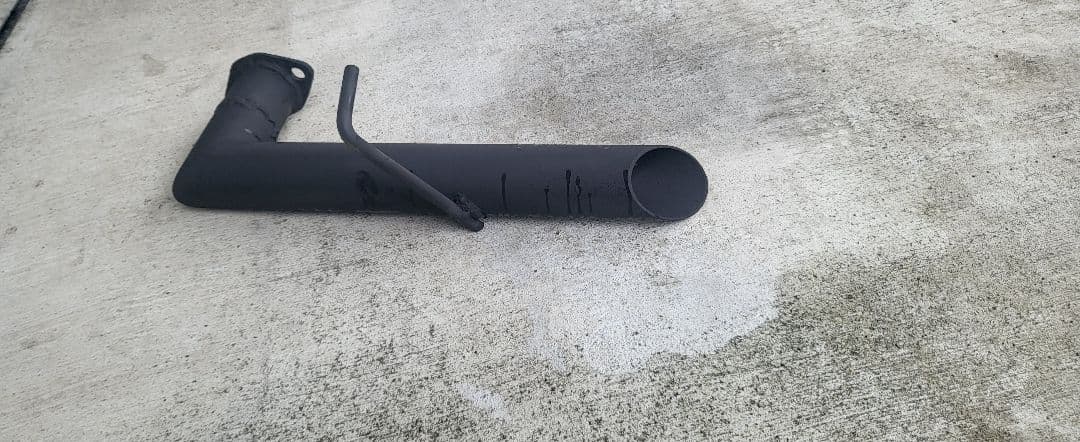 日産z51ムラーノマフラー。サイド出し。ハス切り。加工用とかにも。ワンオフ。tz