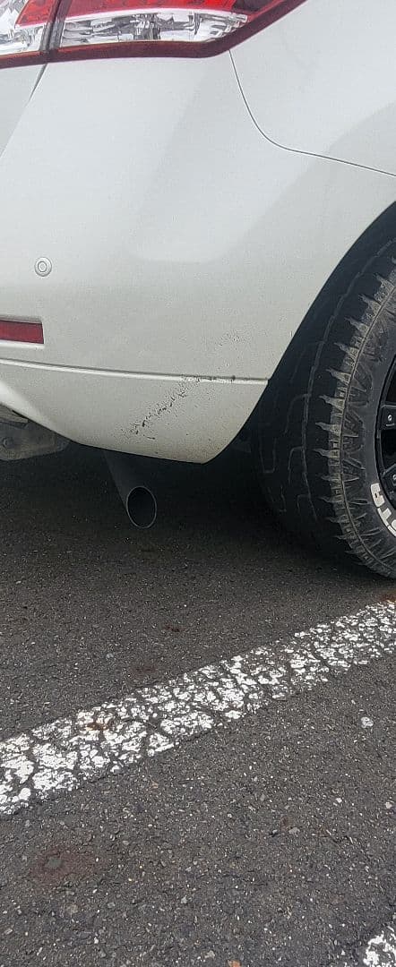 日産z51ムラーノマフラー。サイド出し。ハス切り。加工用とかにも。ワンオフ。tz