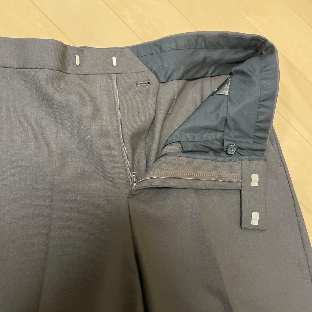 ラフシモンズ スラックス　春夏　ダークブラウン