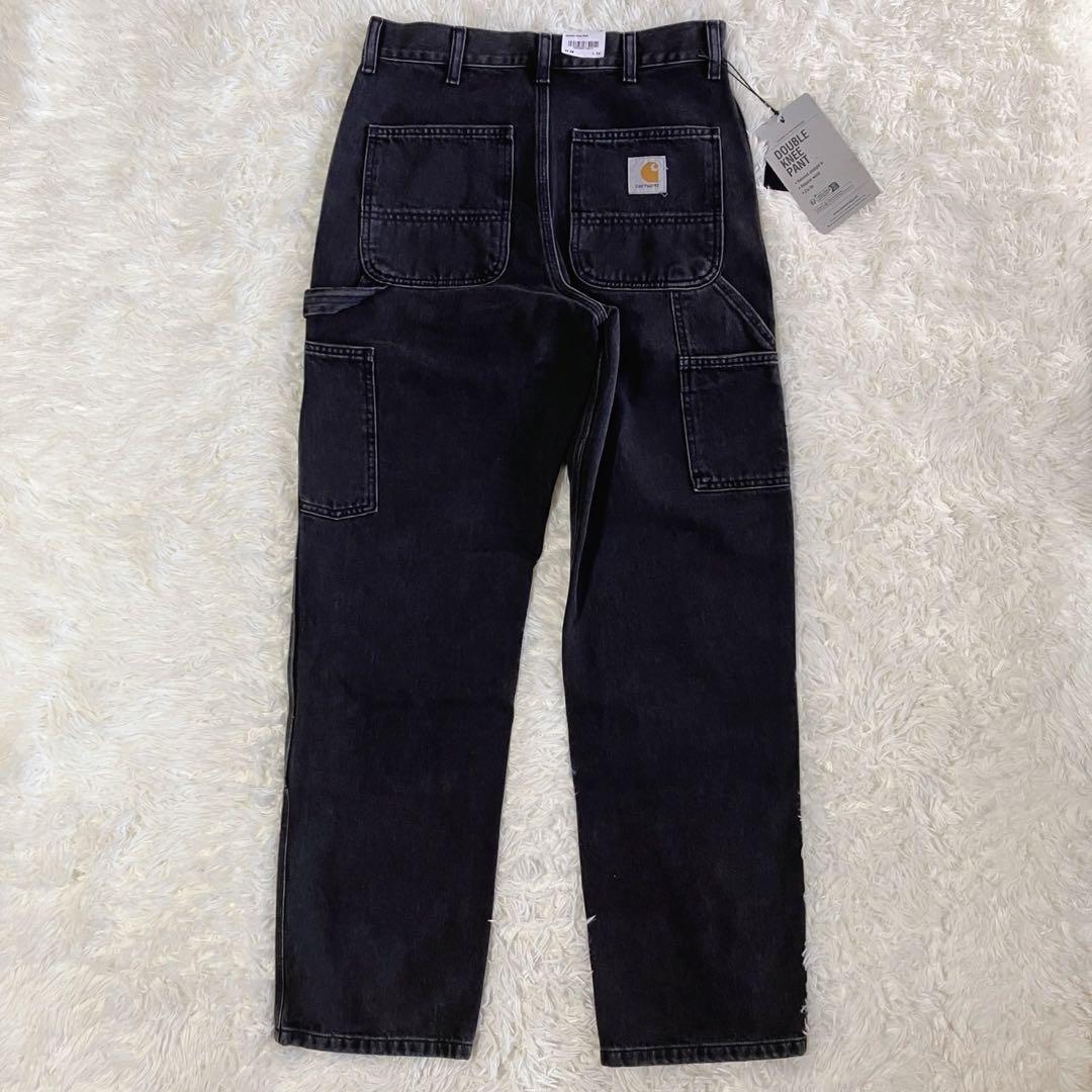 新品未使用 Carhartt WIP ダブルニー ブラック デニムパンツ 28
