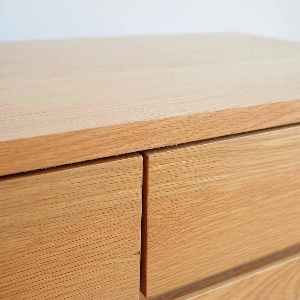 無印良品/MUJI オーク材 4段チェスト ナチュラル ZR24335