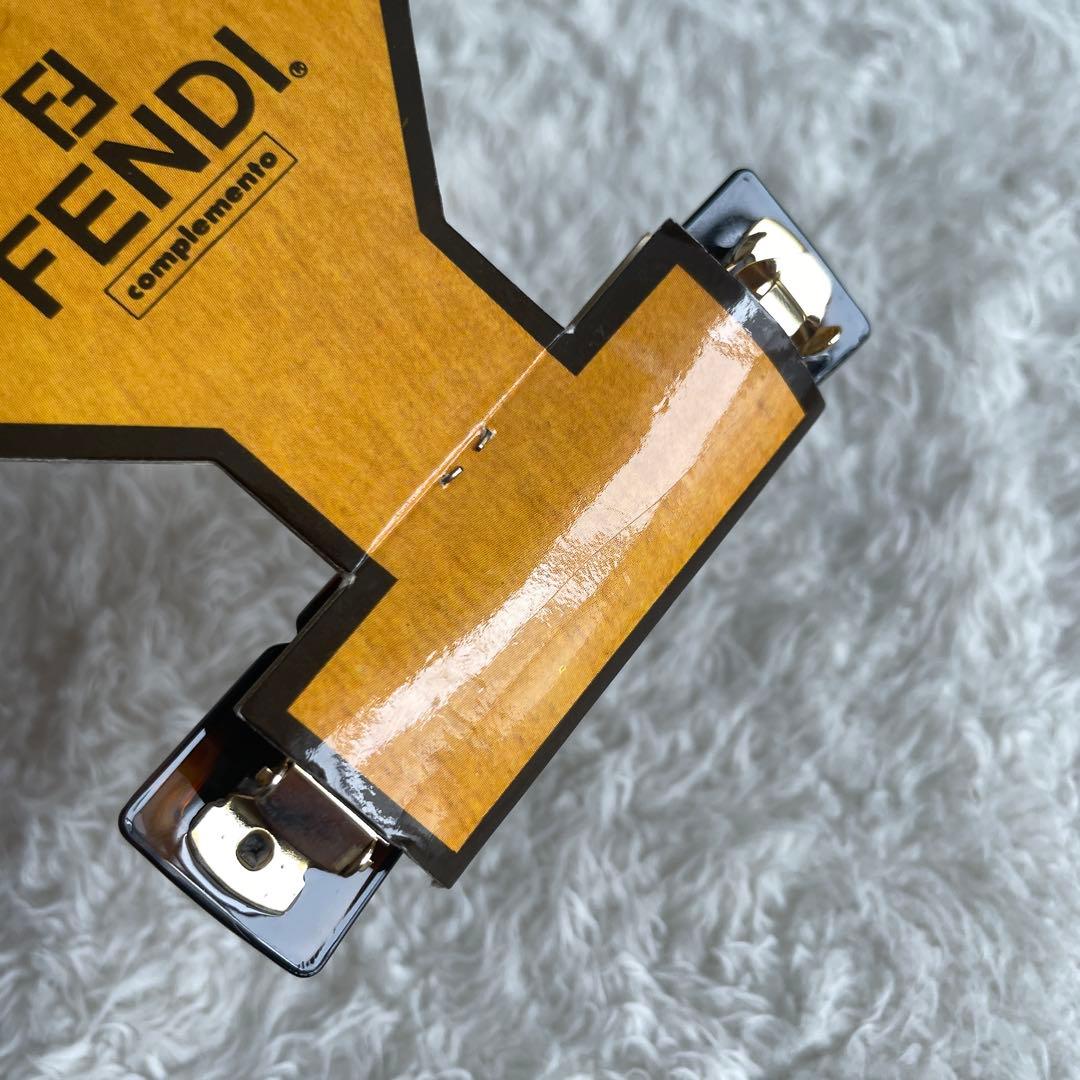 新品未使用品★ FENDI べっ甲 バレッタ ゴールド