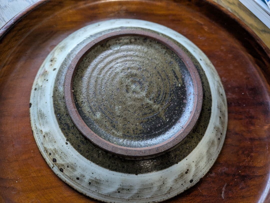 薮本寛之さん　彩三島中皿　希少　18.5cm