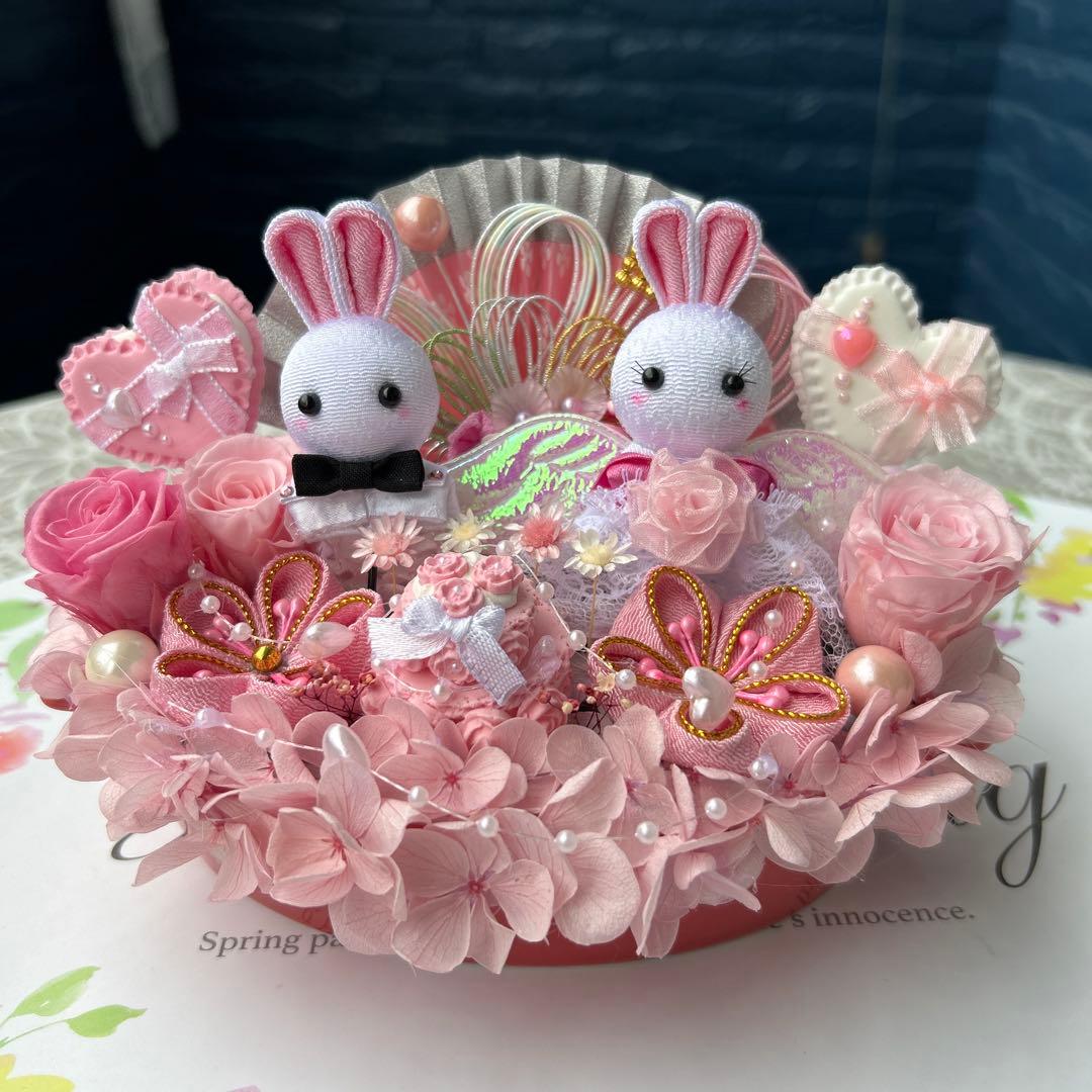 ROSE❣️ウェディングアレンジ❣️浴衣のうさぎちゃん夏アレンジ❣️