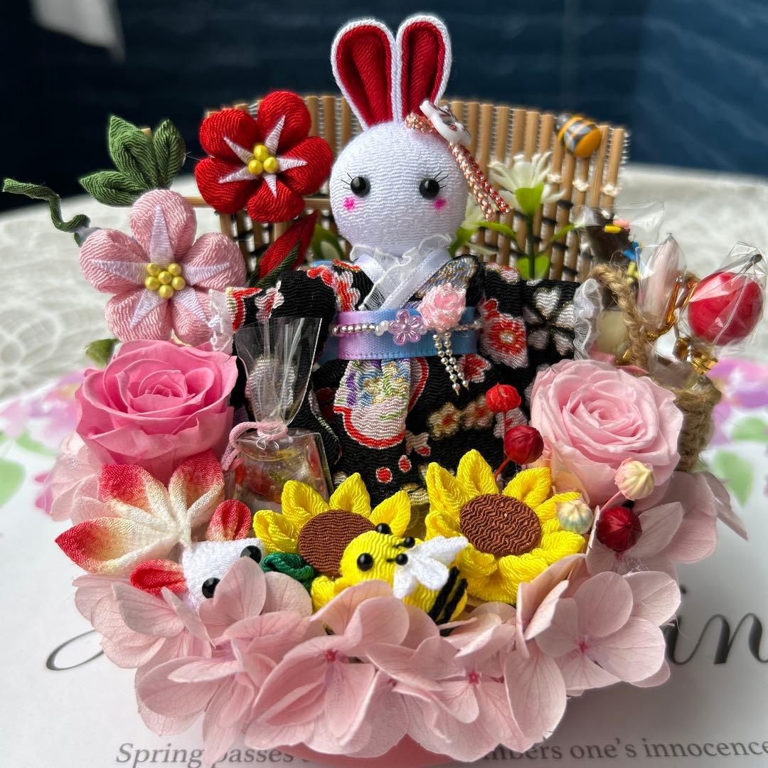 ROSE❣️ウェディングアレンジ❣️浴衣のうさぎちゃん夏アレンジ❣️