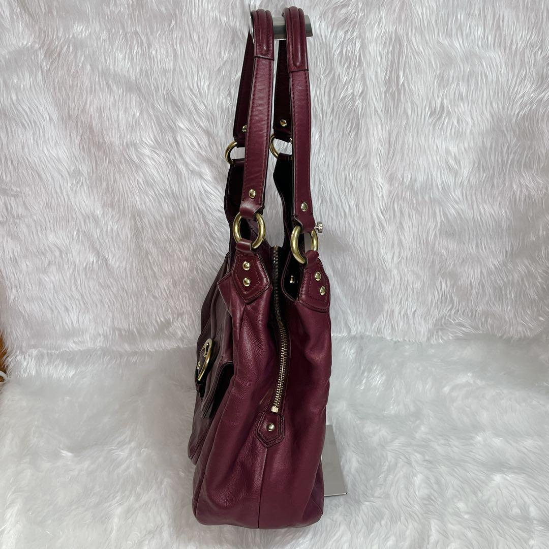バッグ COACH SOHO leather bag Satchel Burgundy
