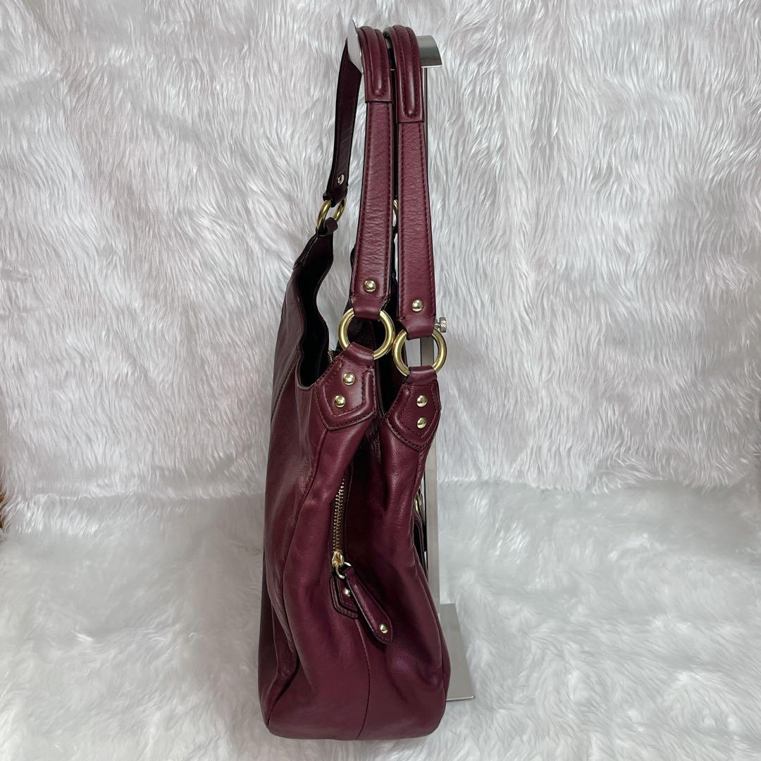 バッグ COACH SOHO leather bag Satchel Burgundy