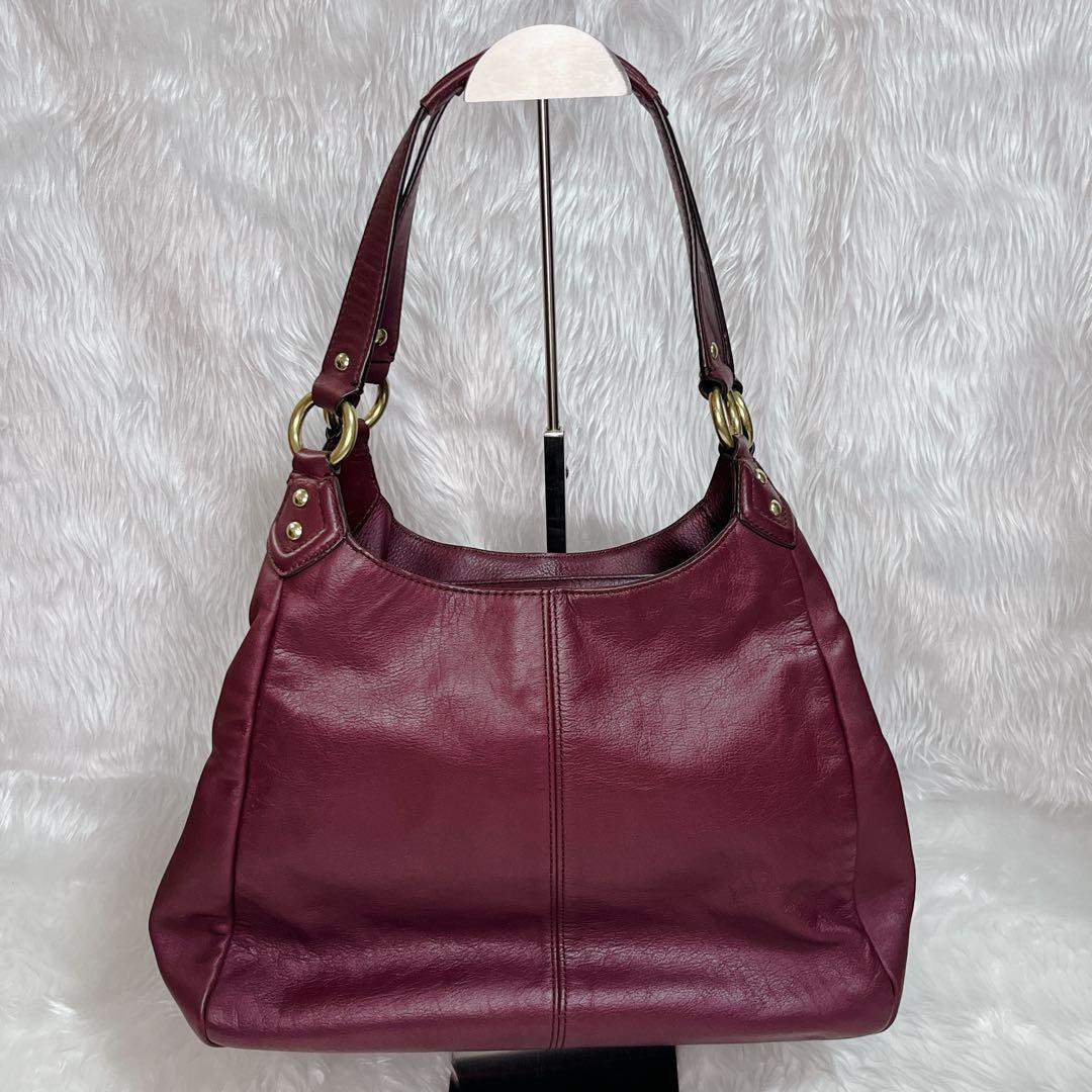 バッグ COACH SOHO leather bag Satchel Burgundy