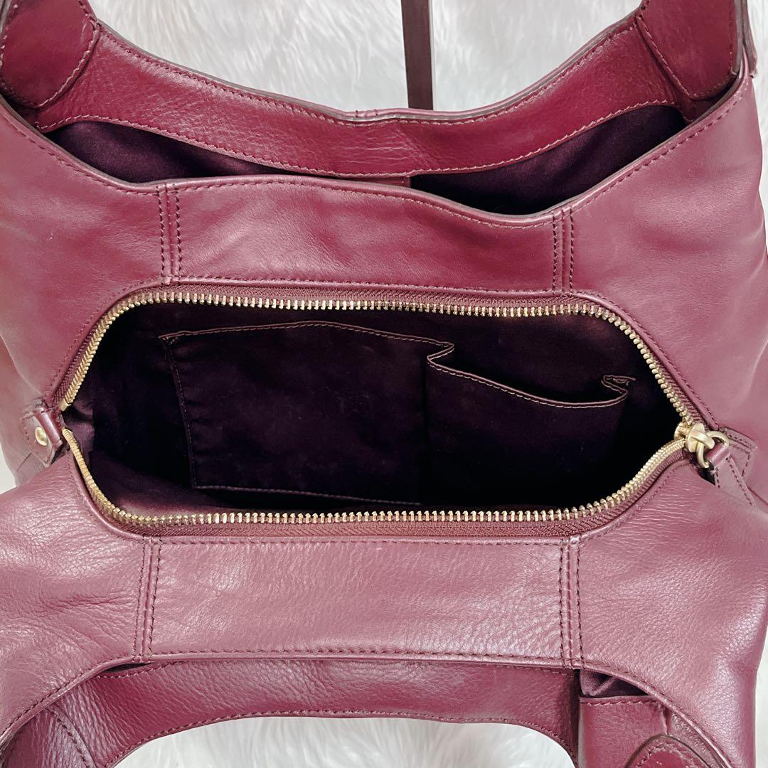 バッグ COACH SOHO leather bag Satchel Burgundy