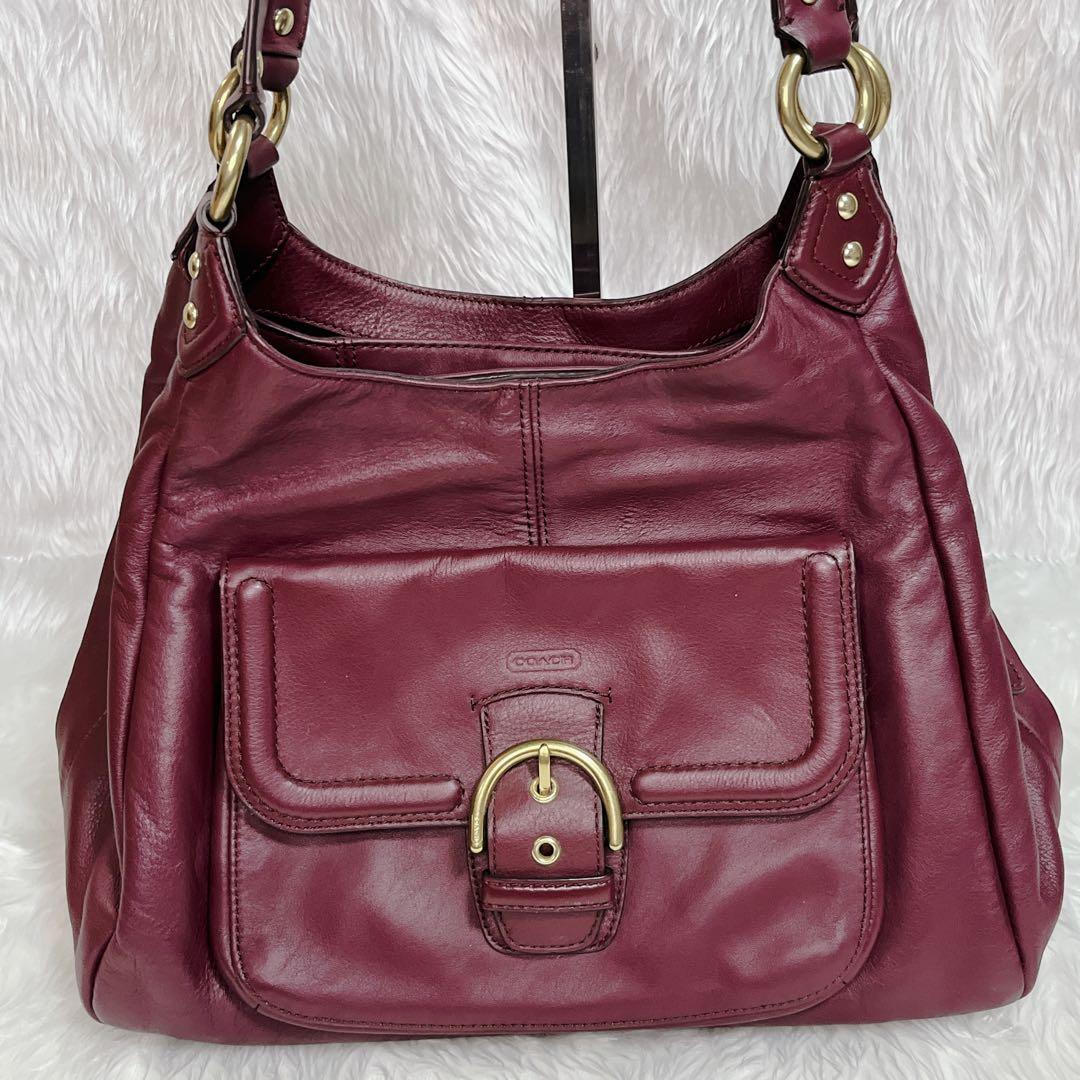 バッグ COACH SOHO leather bag Satchel Burgundy
